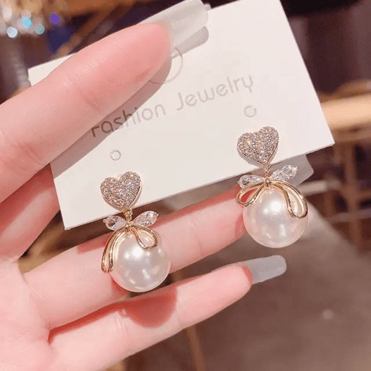 Korean Pearl Drops Earrings