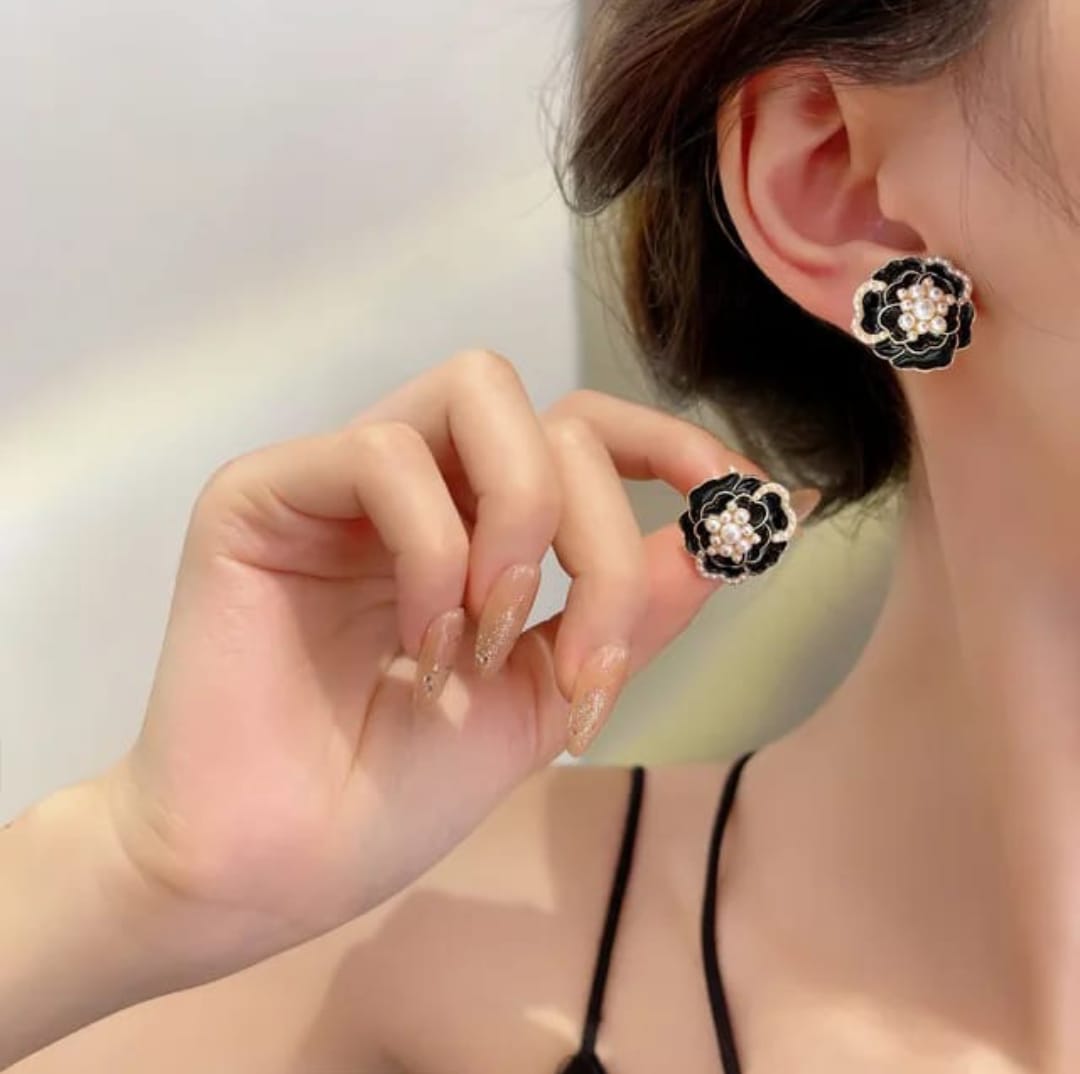 Korean Floral Studs