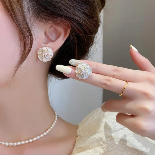 Korean Floral Studs