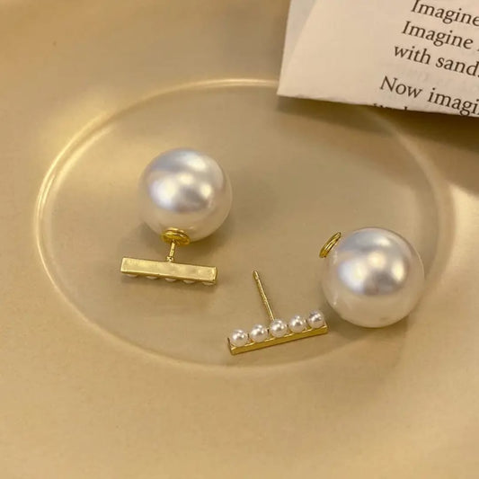 Korean Pearls Drop Earrings