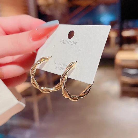 Korean Hoops - Twisted Rings Small