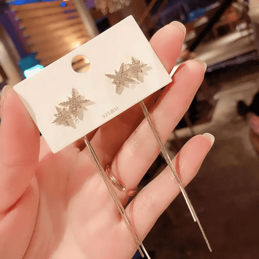 Danglers - Gold earrings