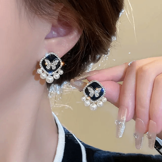 Korean Pearl Drops Earrings
