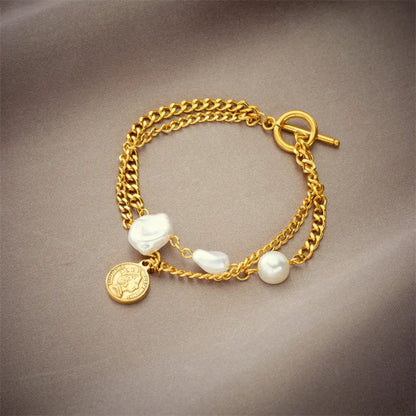 Anti-Tarnish Shell Charm Bracelet